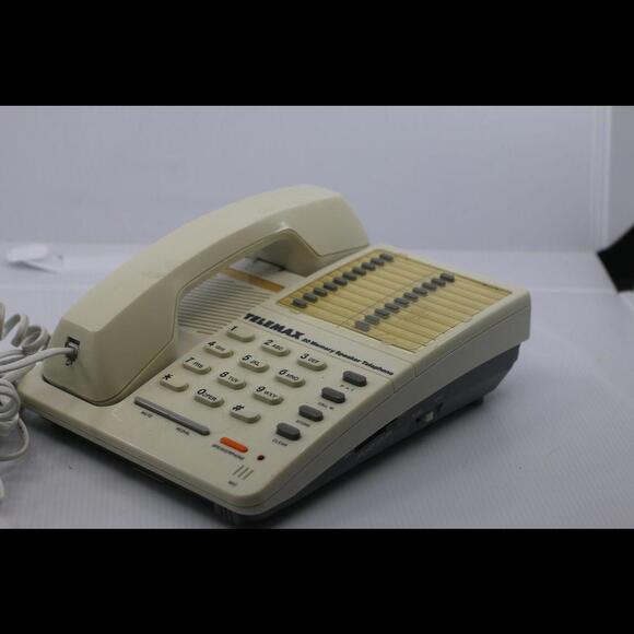 Vintage Telemax CP-268 Desk Phone | 20-Memory Speaker Telephone | Retro Office - Picture 2 of 9